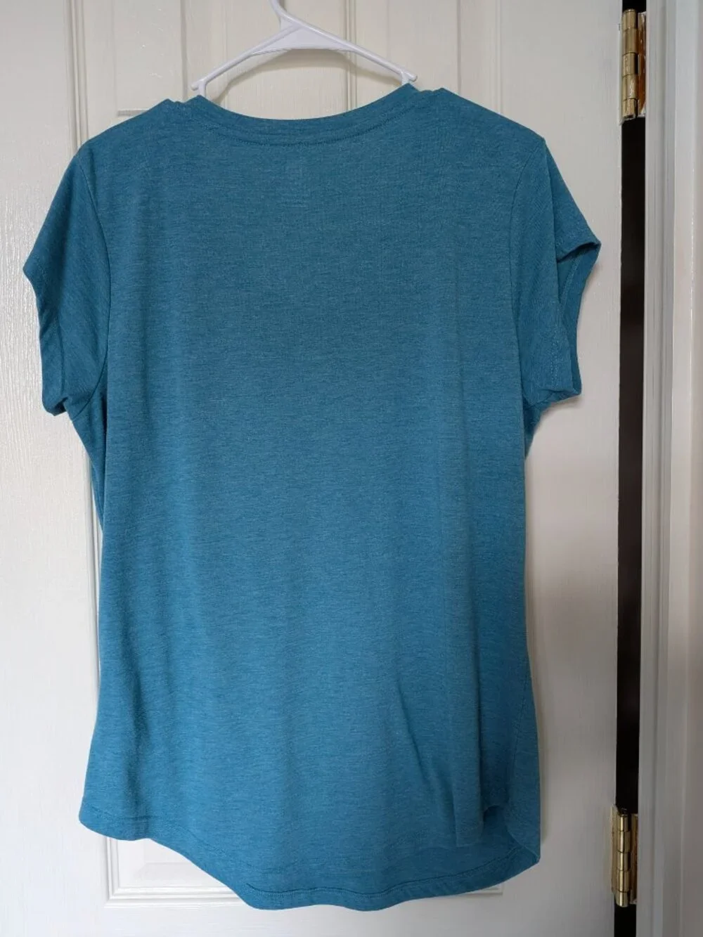 Fanatics Brand Teal San Jose Sharks V-Neck T-Shirt | Size Large (12/14) - Picture 2 of 5